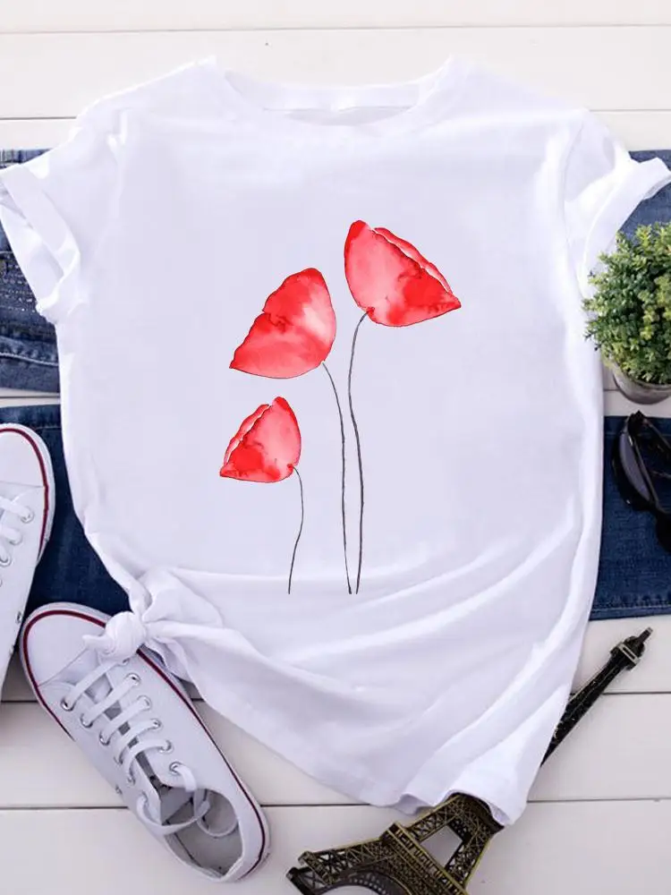Women Short Sleeve Tees Ladies Summer Clothes Tops Female Plant 90s Trend Cute Fashion Cartoon Tshirts Graphic T-Shirt
Women Short Sleeve Tees Ladies Summer Clothes Tops Female Plant 90s Trend Cute Fashion Cartoon Tshirts Graphic T-Shirt