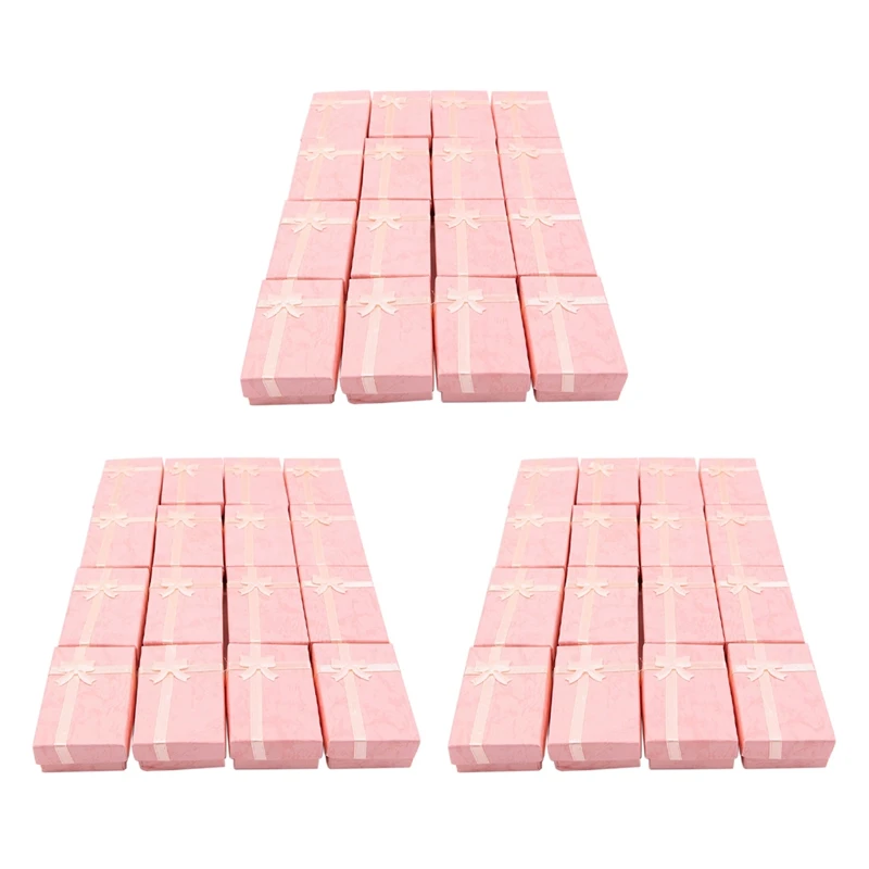 48Pcs Paper Jewelry Gifts Boxes For Jewelry Display-Rings, Small Watches, Necklaces, Earrings, Gift Packaging Box (Pink)
48Pcs Paper Jewelry Gifts Boxes For Jewelry Display-Rings, Small Watches, Necklaces, Earrings, Gift Packaging Box (Pink)