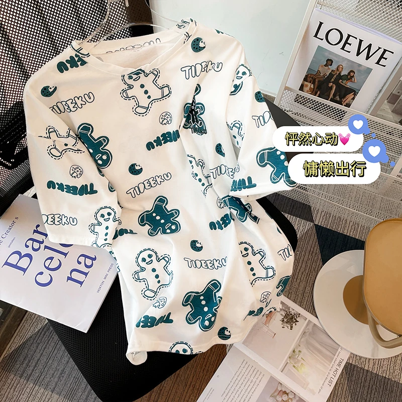2022 Summer New Oversized Tops Loose Cartoon Tshirts Long Short-sleeved Large Size T-shirt Women Graphic Tees Harajuku Shirt
2022 Summer New Oversized Tops Loose Cartoon Tshirts Long Short-sleeved Large Size T-shirt Women Graphic Tees Harajuku Shirt
