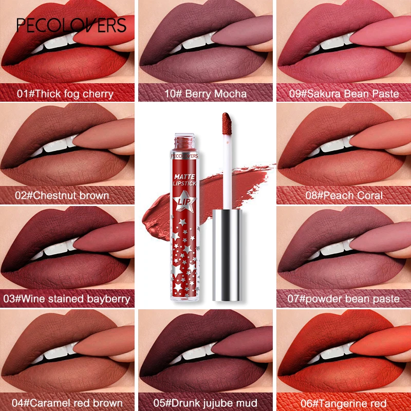 10 Colors Matte Velvet Lip Glaze Waterproof Lasting Moisturizing and Not Easy To Fade Lip Gloss Lipstick Sexy Lip Makeup
10 Colors Matte Velvet Lip Glaze Waterproof Lasting Moisturizing and Not Easy To Fade Lip Gloss Lipstick Sexy Lip Makeup