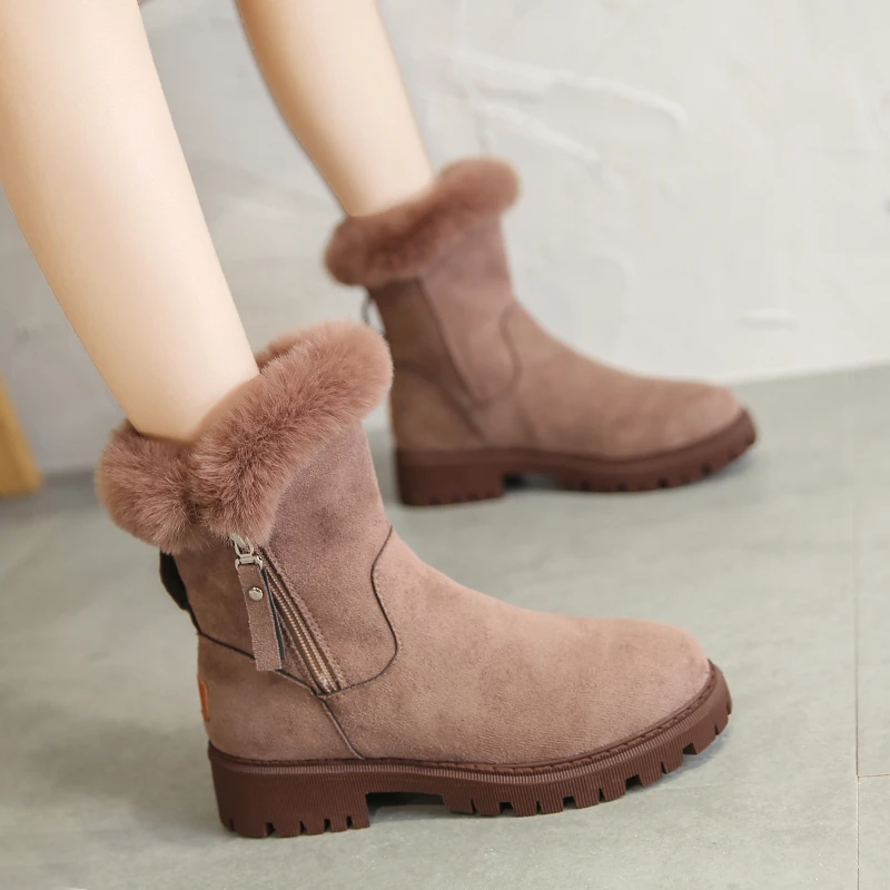 Women's Snow Boots Warm 2022 New Fashion Versatile Women's Boots Non Slip Platform Snow Boots Women's Short Boots Zipper
Women's Snow Boots Warm 2022 New Fashion Versatile Women's Boots Non Slip Platform Snow Boots Women's Short Boots Zipper