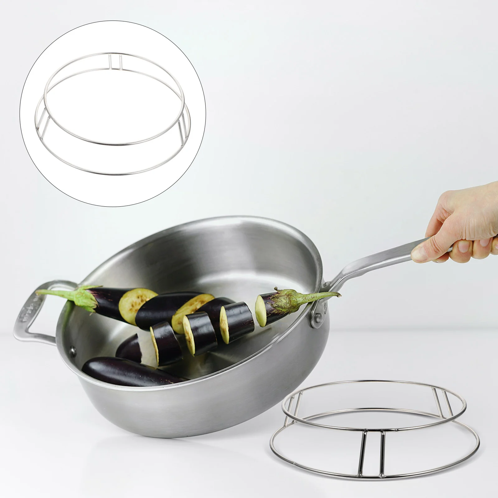 Wok Ring Rack Stainless Steel: Insulated Pot Mats Cookware Ring Cooking Accessories Cooktop Range Pan Holder Stand
Wok Ring Rack Stainless Steel: Insulated Pot Mats Cookware Ring Cooking Accessories Cooktop Range Pan Holder Stand