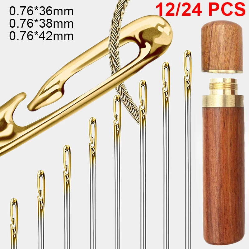 12/24Pcs Blind Sewing Needles Elderly Big Hole Stainless Steel Needle for Sewing Household DIY Jewerly Beading Threading Needles
12/24Pcs Blind Sewing Needles Elderly Big Hole Stainless Steel Needle for Sewing Household DIY Jewerly Beading Threading Needles