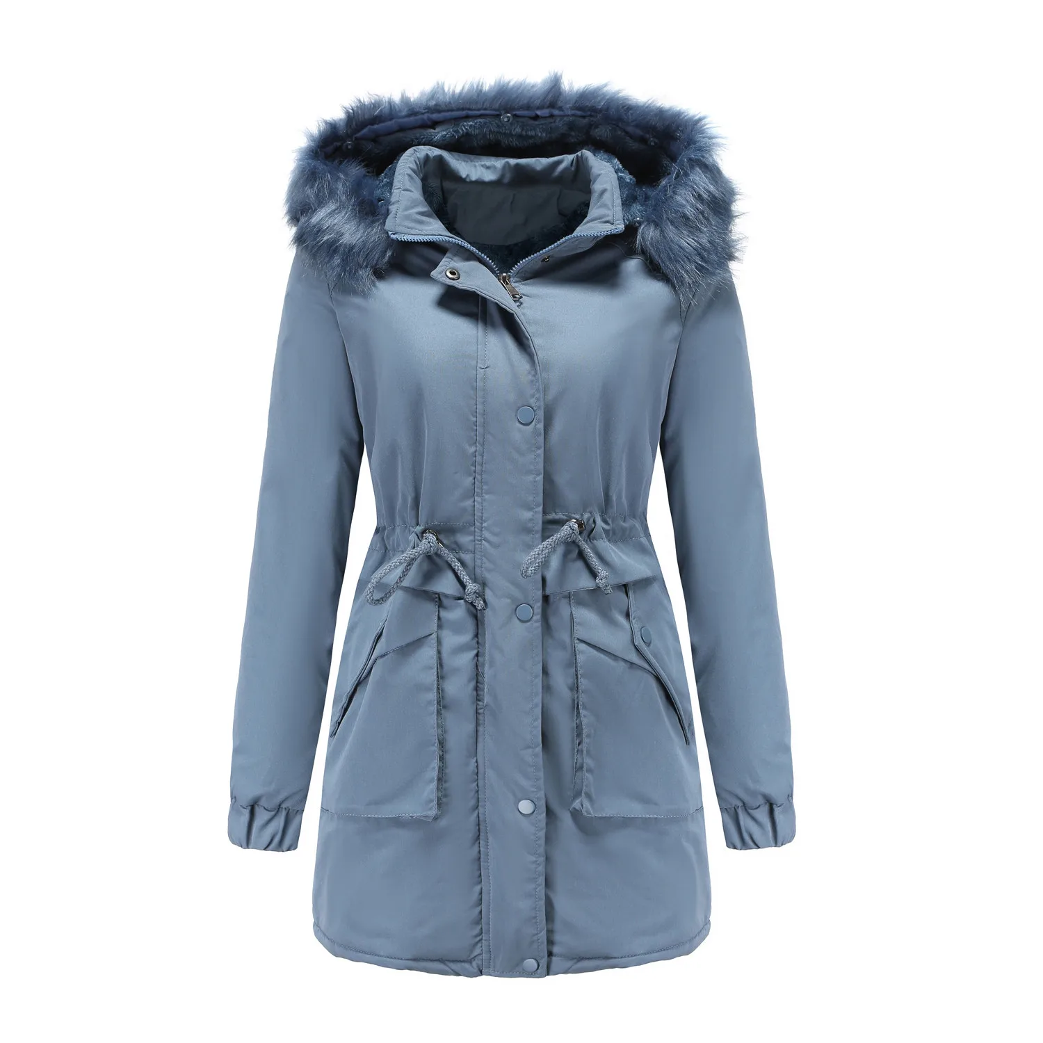 Size Outwear Coat Hooded Warm Thick Lined Women's Faux-Fur' Trench Overcoat Plus Winter Jacket 2020 warm casual clothes vestidos
Size Outwear Coat Hooded Warm Thick Lined Women's Faux-Fur' Trench Overcoat Plus Winter Jacket 2020 warm casual clothes vestidos