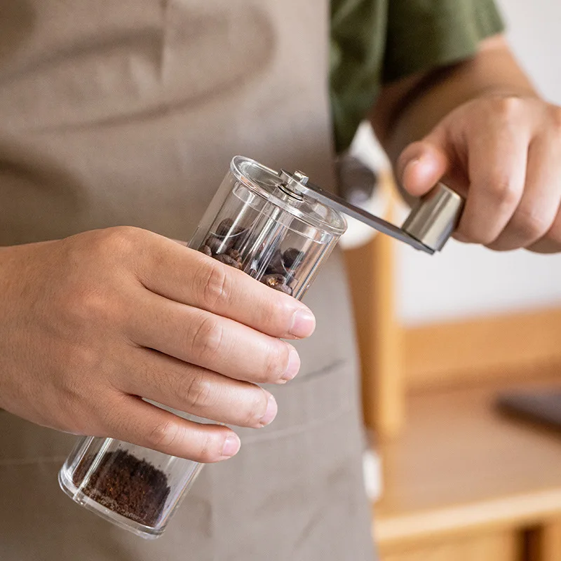 Transparent Bean Grinder Hand-operated Coffee Machine Adjustable Thickness Household Grinder Ceramic Core Grinders Coffee Tools
Transparent Bean Grinder Hand-operated Coffee Machine Adjustable Thickness Household Grinder Ceramic Core Grinders Coffee Tools
