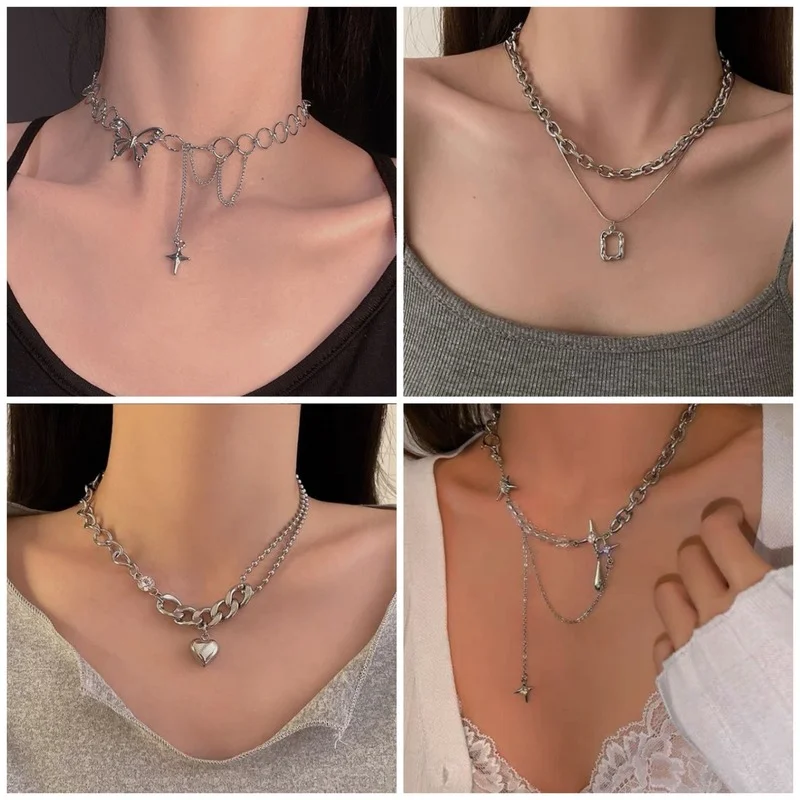 2022 New Senior Fashion Women Pendant Necklaces Fine Double Link Chain Metal Heart Party Necklace Jewelry Gift Silver Choker
2022 New Senior Fashion Women Pendant Necklaces Fine Double Link Chain Metal Heart Party Necklace Jewelry Gift Silver Choker