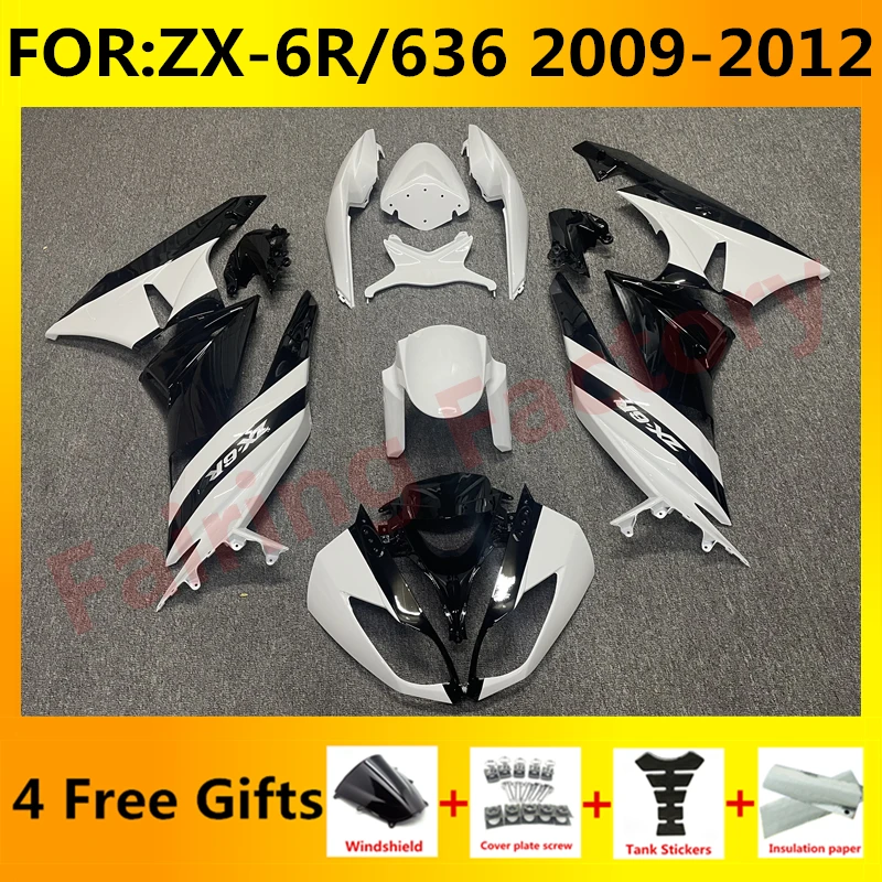 Motorcycle Fairings Kit fit for Ninja ZX-6R 2009 2010 2011 2012 ZX6R zx 6r 636 09 10 11 12 bodywork full fairing set white black
Motorcycle Fairings Kit fit for Ninja ZX-6R 2009 2010 2011 2012 ZX6R zx 6r 636 09 10 11 12 bodywork full fairing set white black