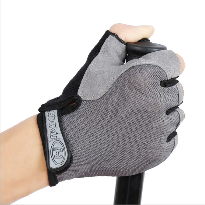

Men Women Gym Gloves Weightlifting Fitness Training Non Slip Palm Protector Breathable Fingerless Bike Bicycle Cycling Gloves