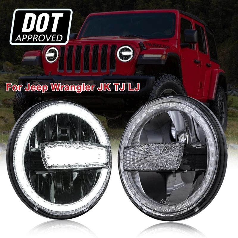 Передние фары головного света с дальним/ближним светом для Jeep Wrangler JK TJ LJ, 2 шт., 7 дюймов
Передние фары головного света с дальним/ближним светом для Jeep Wrangler JK TJ LJ, 2 шт., 7 дюймов