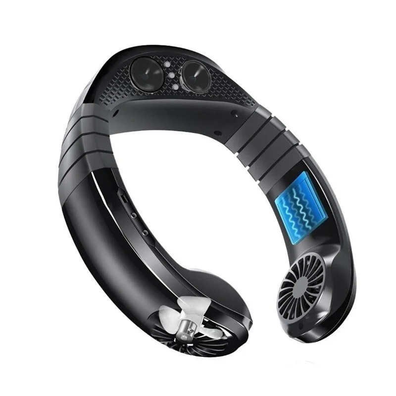 NEW 2 In 1 Neck Cooler & Bluetooth Speaker Electric Fan Music Center Sound Box Neck Fan Super Bass Speaker Fan Factory
NEW 2 In 1 Neck Cooler & Bluetooth Speaker Electric Fan Music Center Sound Box Neck Fan Super Bass Speaker Fan Factory