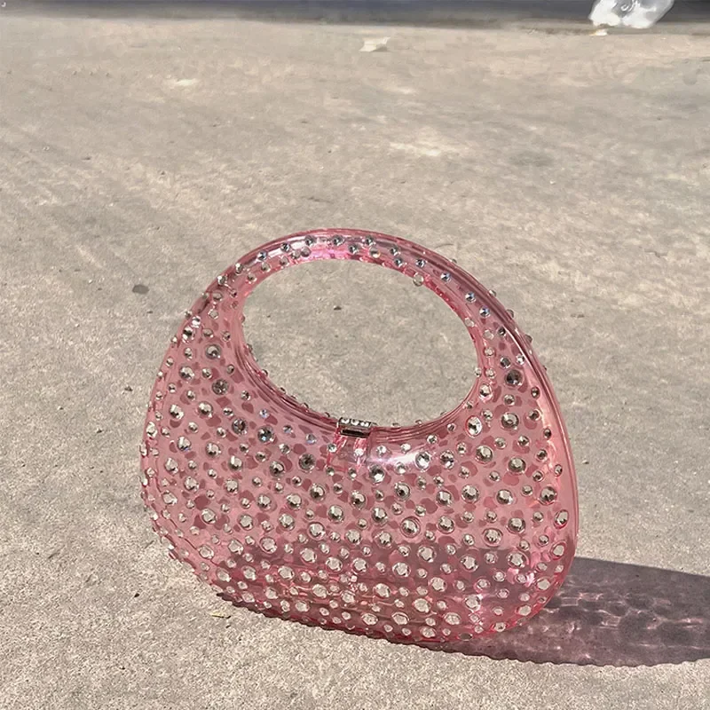 Transparent Rhinestone Handbags Purses Handle Designer For Bags Banquet Women Luxury Top Handmade And Clutch Evening Bags Bag
Transparent Rhinestone Handbags Purses Handle Designer For Bags Banquet Women Luxury Top Handmade And Clutch Evening Bags Bag