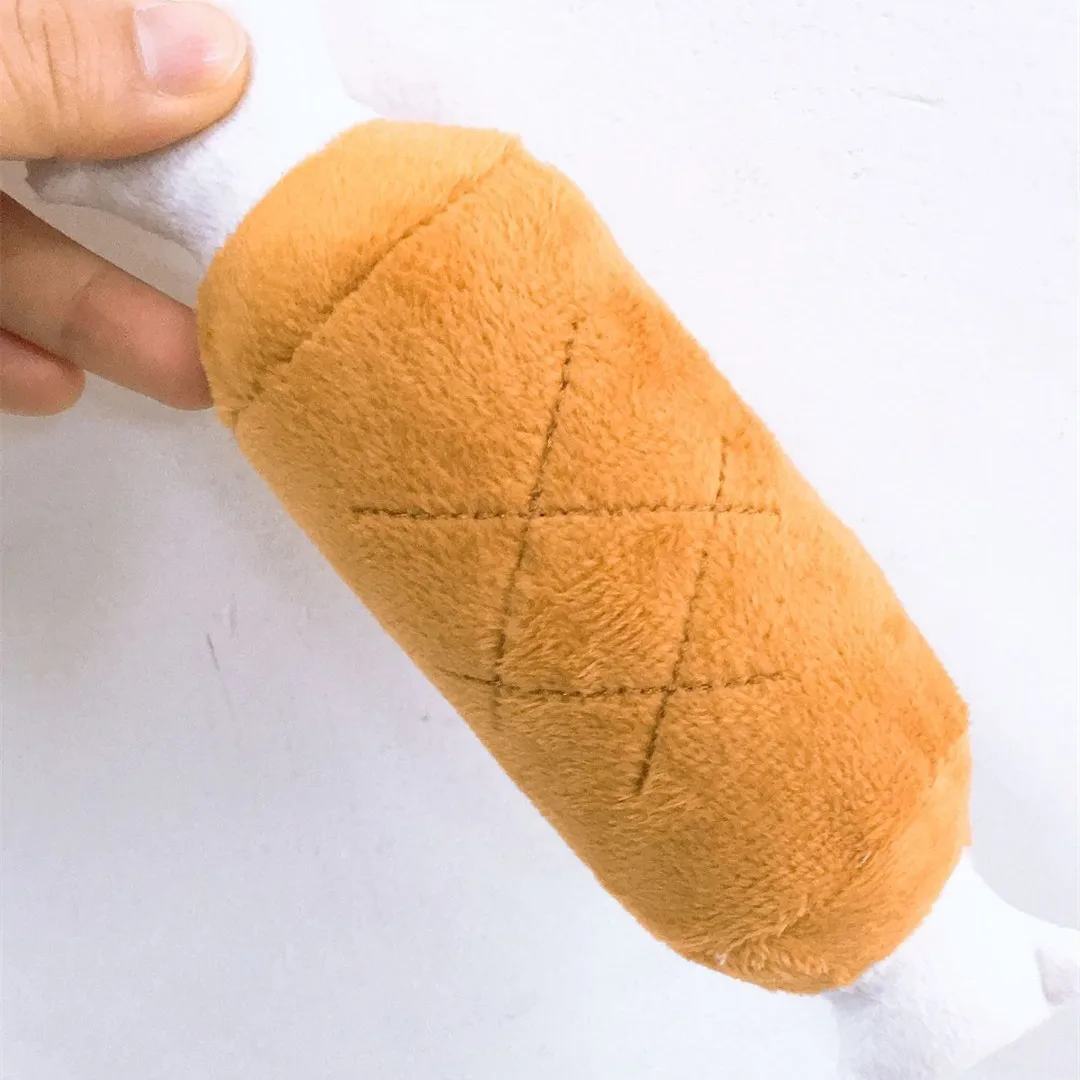 Plush Anti Bite Dog Toys Creative Chicken Drumstick Toy Puppy Pet Play Chew Toy Funny Squeaky Dog Toys for Dogs Pets Supplies
Plush Anti Bite Dog Toys Creative Chicken Drumstick Toy Puppy Pet Play Chew Toy Funny Squeaky Dog Toys for Dogs Pets Supplies