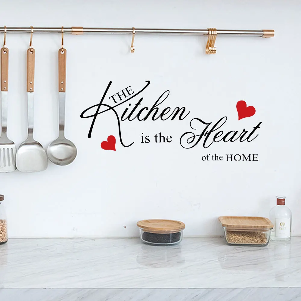 The Kitchen Is Heart Home Quote Wall Stickers DIY Removable Letter Vinyl Wall Art Decals Kitchen Wall Decoration
The Kitchen Is Heart Home Quote Wall Stickers DIY Removable Letter Vinyl Wall Art Decals Kitchen Wall Decoration