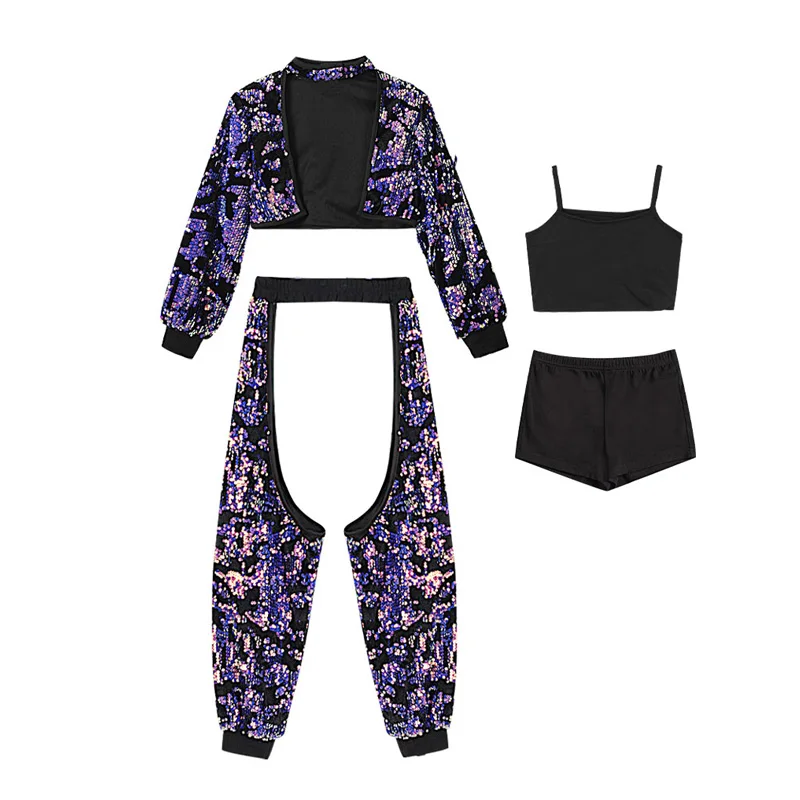 Girls Sequin Jazz Dance Costumes New Catwalk Show Stage Performance Clothing Kids Hip-Hop Clothes Street Dance Outfits 2022 CM
Girls Sequin Jazz Dance Costumes New Catwalk Show Stage Performance Clothing Kids Hip-Hop Clothes Street Dance Outfits 2022 CM