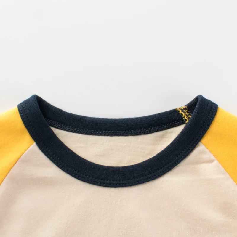 Женская тройник футболка для маленьких мальчиков хлопковая осенне-зимняя одежда