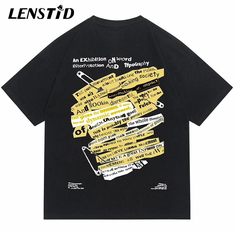 Футболка LENSTID мужская с коротким рукавом, повседневная хлопковая рубашка в стиле хип-хоп, с графическим принтом и надписью, уличная одежда в ... 
Футболка LENSTID мужская с коротким рукавом, повседневная хлопковая рубашка в стиле хип-хоп, с графическим принтом и надписью, уличная одежда в ...