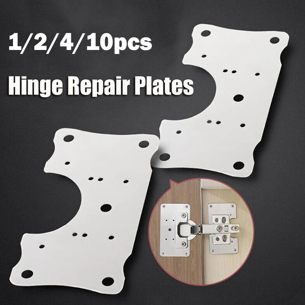 

1/2/4/10pcs Cabinet Hinge Repair Tool Plate Close Hinges Kitchen Cupboard Door Fixing Repair Door Panel Connection Accessories