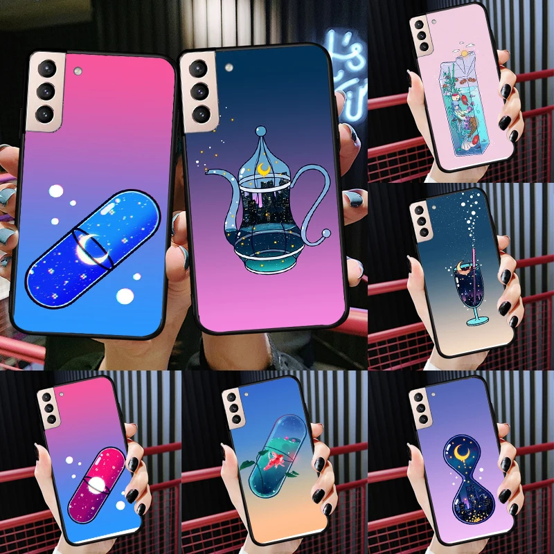 Moon Soda Tea Drink Chill Pill Case For Samsung Galaxy J8 A9 2018 A3 A5 J1 2016 J3 J5 J7 2017 A6 A8 J4 J6 Plus Back Cover
Moon Soda Tea Drink Chill Pill Case For Samsung Galaxy J8 A9 2018 A3 A5 J1 2016 J3 J5 J7 2017 A6 A8 J4 J6 Plus Back Cover