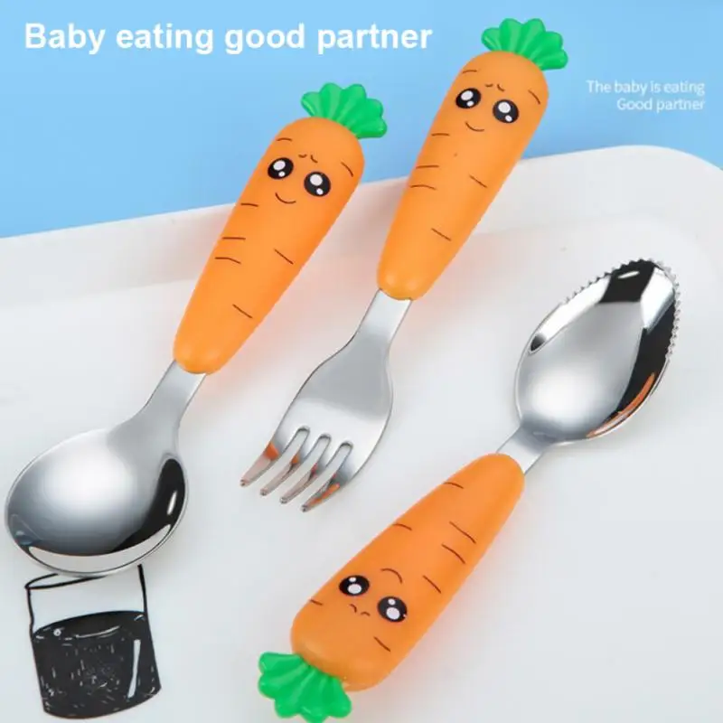3PCS Tableware Cartoon Kids Spoon And Fork Set Stainless Steel Cute Fork Spoon Baby Spoons Kids Fork Baby Gadgets Baby Spoon Set
3PCS Tableware Cartoon Kids Spoon And Fork Set Stainless Steel Cute Fork Spoon Baby Spoons Kids Fork Baby Gadgets Baby Spoon Set