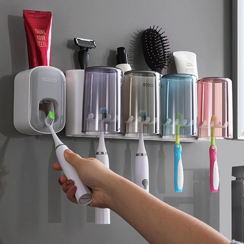 Ecoco Bathroom Accessories Organizer Set Toothbrush Holder Multifunction Household Storage Rack Wall Mount Toothpaste Squeezer
Ecoco Bathroom Accessories Organizer Set Toothbrush Holder Multifunction Household Storage Rack Wall Mount Toothpaste Squeezer