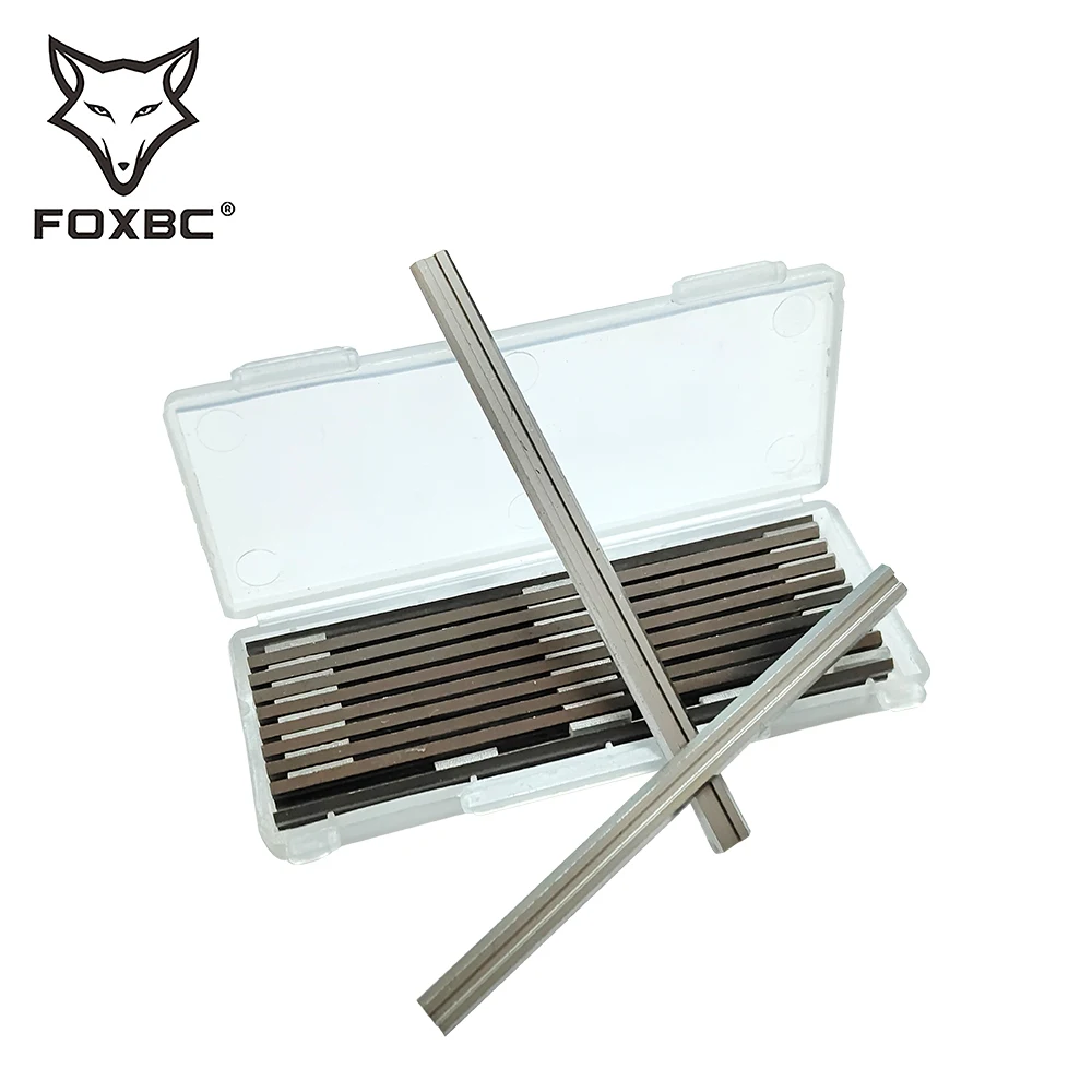Строгальные лезвия FOXBC 10 шт. 82 мм 3-1/4 дюйма Реверсивные ножи для рейсмусового