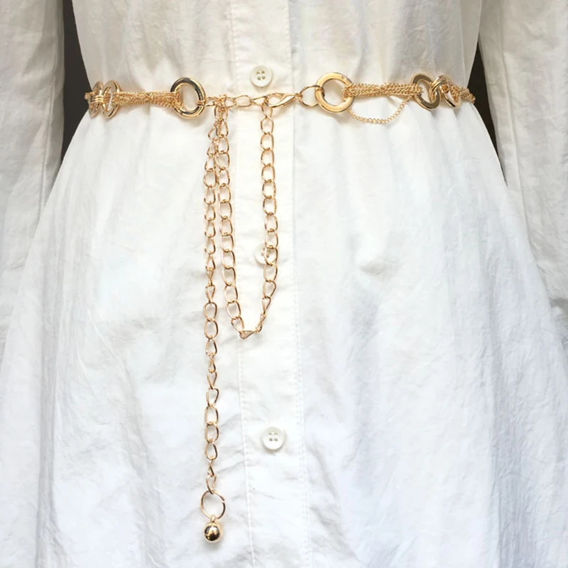 Women Gold Round Circle Chain Belt Decorative High Waist Belts Female Lady Waistband Dress Jeans Chain Straps
Women Gold Round Circle Chain Belt Decorative High Waist Belts Female Lady Waistband Dress Jeans Chain Straps