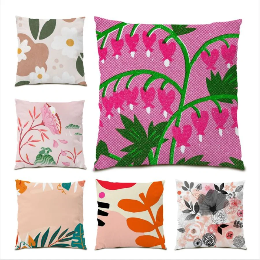 Plant Flowers Throw Pillow Covers Polyester Linen Cushion Cover 45x45 Plaids Print Living Room Decoration Bed Sofa Square E0757
Plant Flowers Throw Pillow Covers Polyester Linen Cushion Cover 45x45 Plaids Print Living Room Decoration Bed Sofa Square E0757