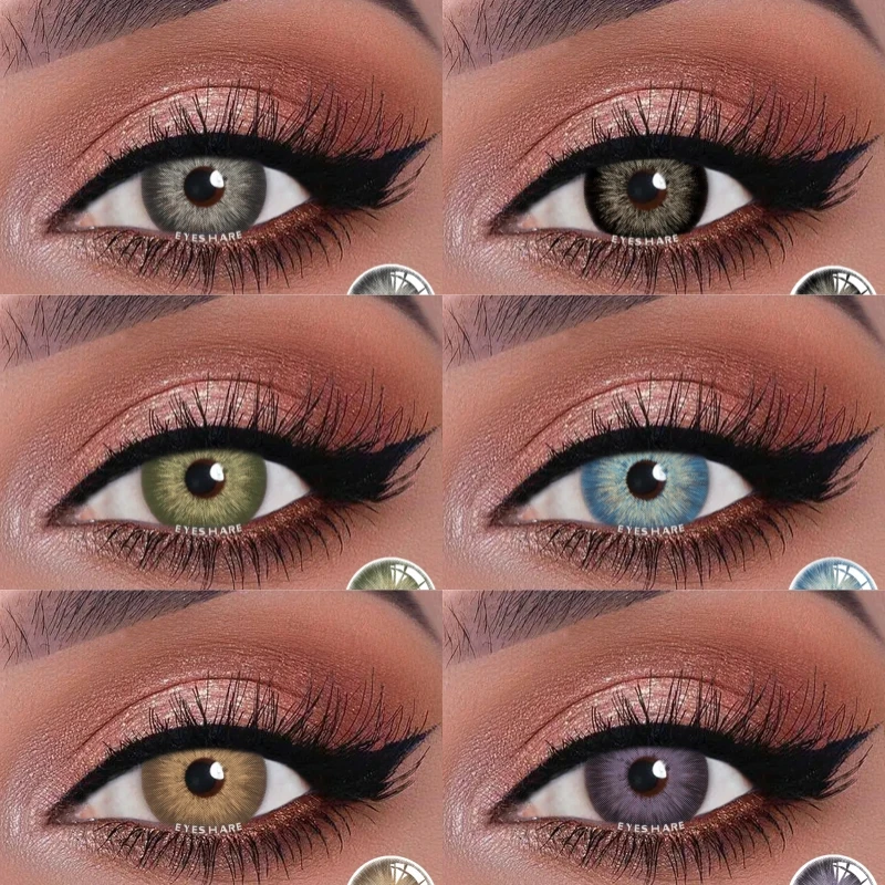 

1 пара цветных контактных линз EYESHARE натуральные коричневые линзы для глаз синие контактные цветные линзы красота Косметические Контактные линзы для глаз