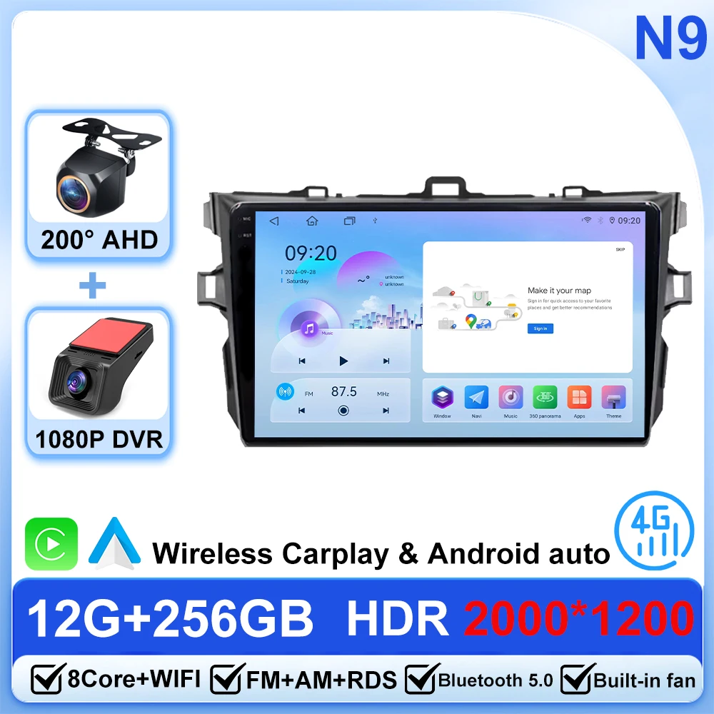 Автомобильное радио Android 14, для Toyota Corolla E140/150 2007 2008 2009 2010 2011 2012 2013 Мультимедийное видео 2 din Carplay Player Navi
Автомобильное радио Android 14, для Toyota Corolla E140/150 2007 2008 2009 2010 2011 2012 2013 Мультимедийное видео 2 din Carplay Player Navi