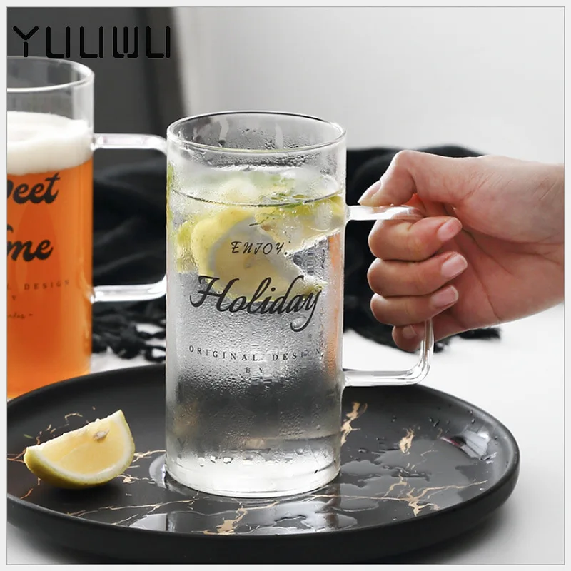 700ml Glass Mug Resistant Tea Beer Mug Milk Lemon Juice Cup Drinkware Large Capacity Coffee Cups Mug Xmas Lover Gift
700ml Glass Mug Resistant Tea Beer Mug Milk Lemon Juice Cup Drinkware Large Capacity Coffee Cups Mug Xmas Lover Gift