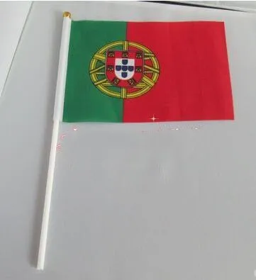 14 * 21 Cm Portugal Hand Signal Waving Flag Small Banner Flags |