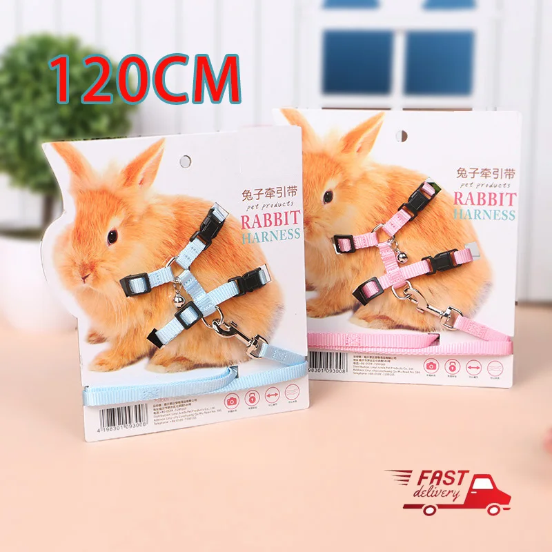 

Pet Accessories Rabbit Harnesses Vest Leashes Set With Leash Small Animal Guinea Pig Hamsters For Running Walking Adjustable