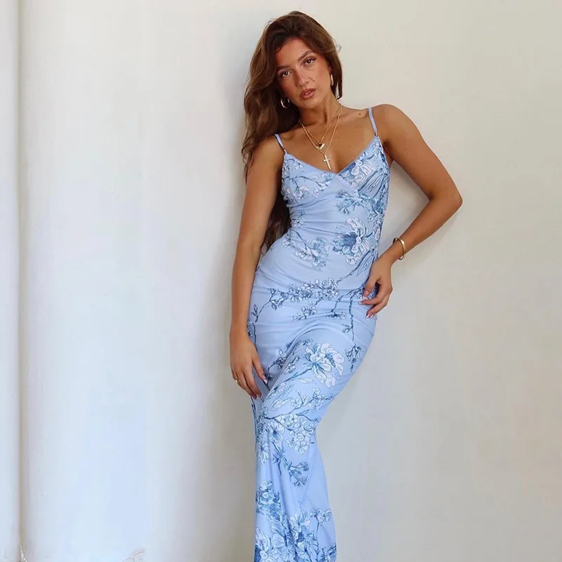 Sexy Strap V Neck High Waist Halter Corset Vacation Party Maxi Dress Boho Dress Summer Women Floral Print Bohemian Dress
Sexy Strap V Neck High Waist Halter Corset Vacation Party Maxi Dress Boho Dress Summer Women Floral Print Bohemian Dress