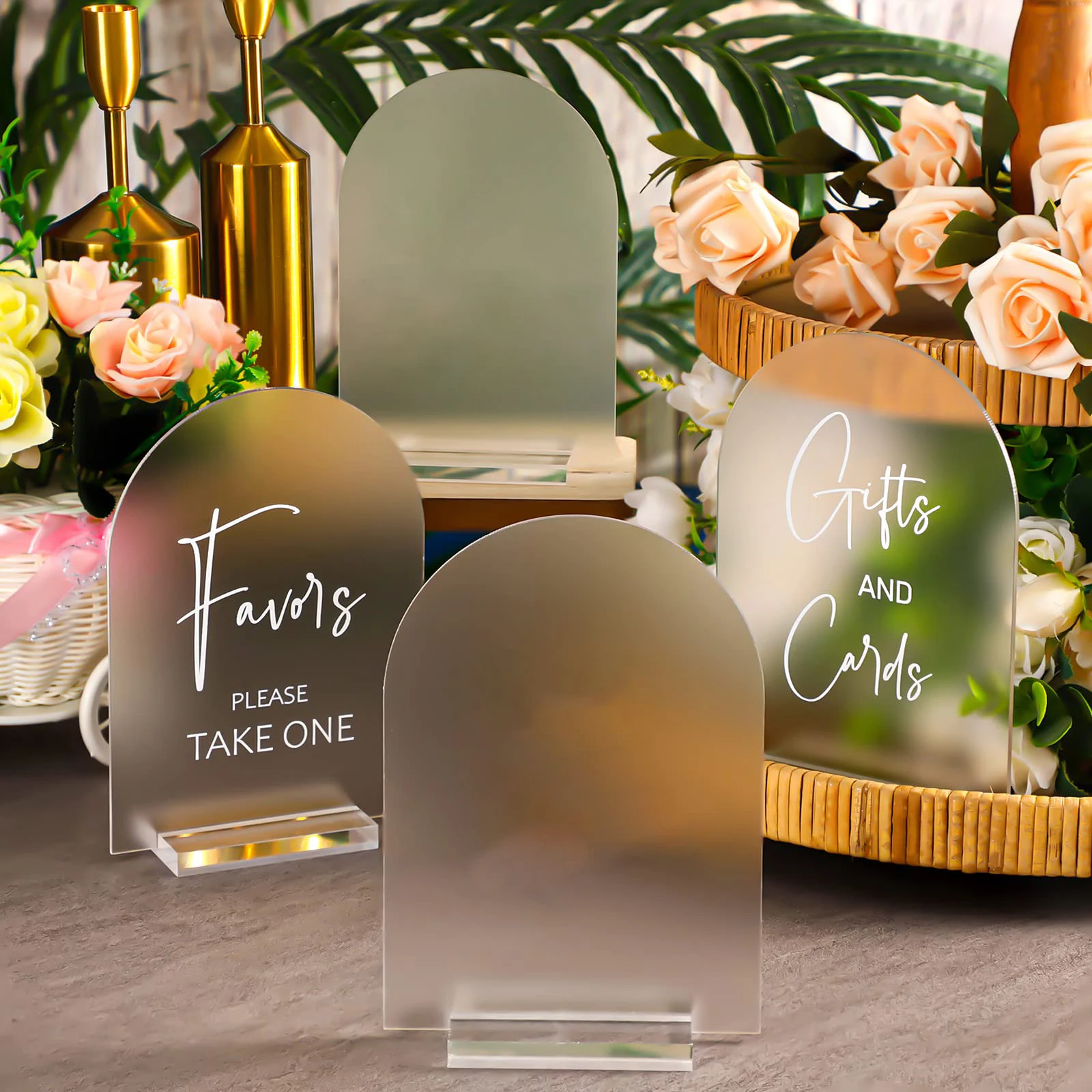 Arched Acrylic Signs with Stand Blank Clear/Frost Acrylic Table Number With Stand, DIY Wedding Decoration Menu Bar List Sign
Arched Acrylic Signs with Stand Blank Clear/Frost Acrylic Table Number With Stand, DIY Wedding Decoration Menu Bar List Sign