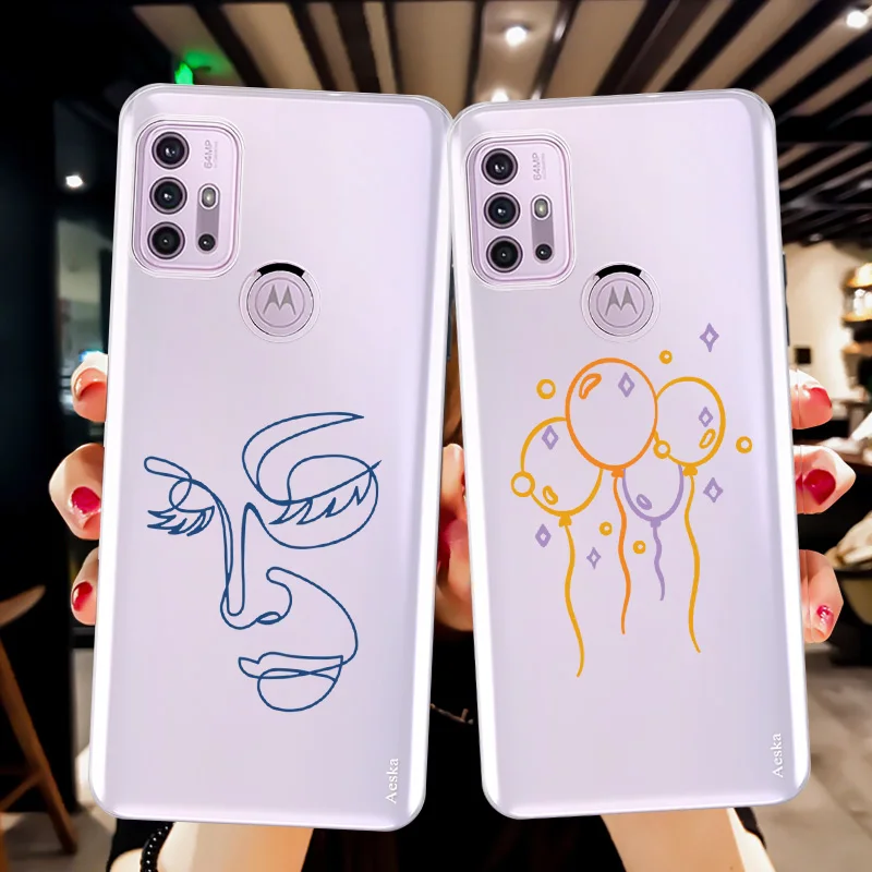 For Motorola G20 Fundas Art Line Carcasa For Moto E7 Plus G9 Plus Play Power One G30 G50 5G G60 Clear TPU Back Cover Phone Case
For Motorola G20 Fundas Art Line Carcasa For Moto E7 Plus G9 Plus Play Power One G30 G50 5G G60 Clear TPU Back Cover Phone Case