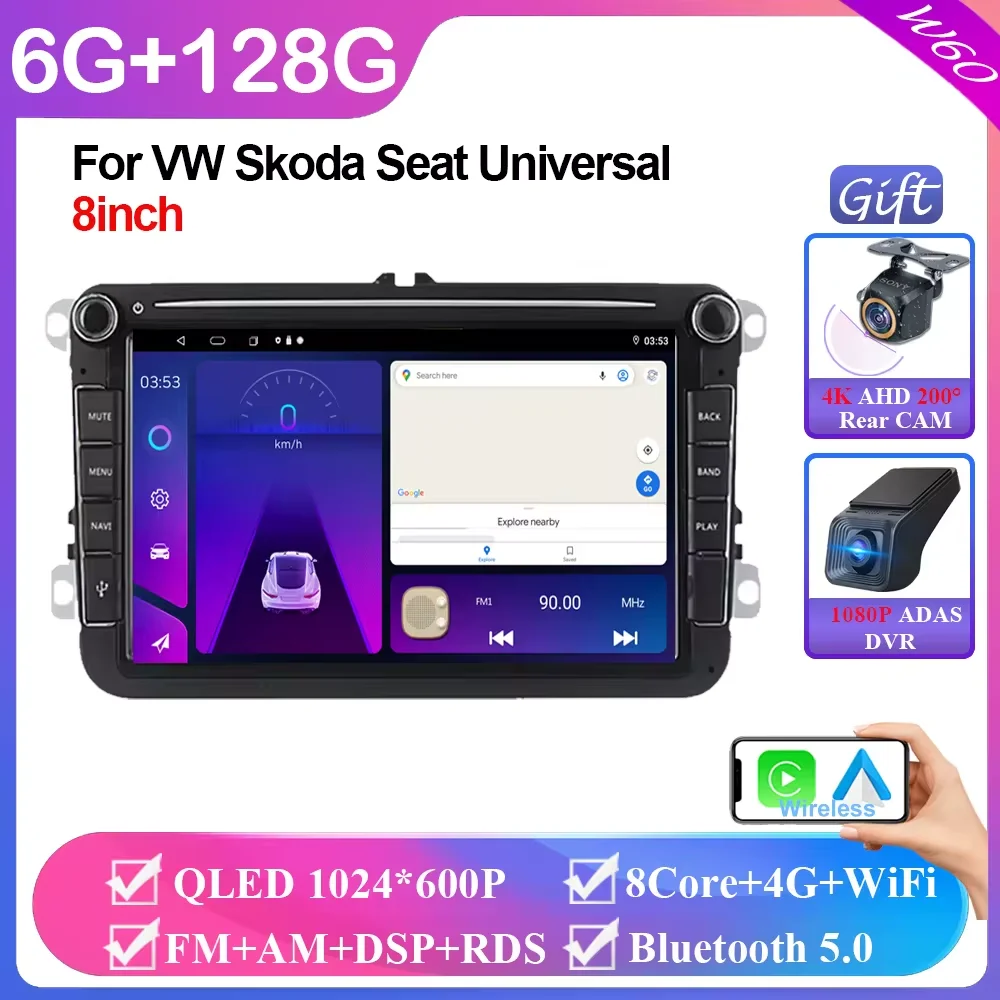 Мультимедийная магнитола для VW Passat, Golf, Polo, Caddy, Seat Leon, Altea, Skoda Fabia, Octavia, 8 дюймов, 2 Din, Android
Мультимедийная магнитола для VW Passat, Golf, Polo, Caddy, Seat Leon, Altea, Skoda Fabia, Octavia, 8 дюймов, 2 Din, Android