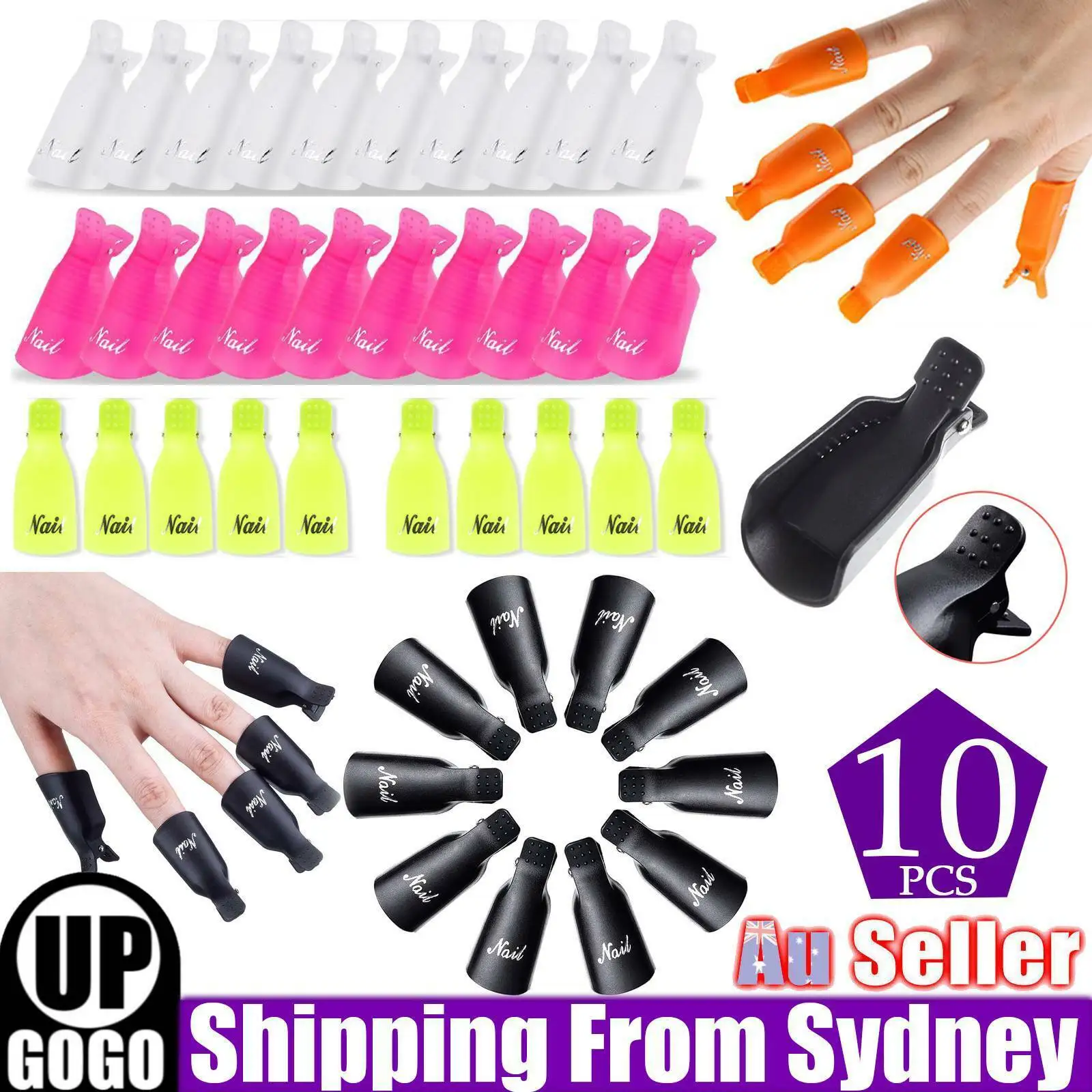 10pcs Art Cleaner Nail Degreaser Soak Off Clip Cap Colorful Plastic Nail Wrap Tools Uv Gel Polish Magic Remover Manicure Set
10pcs Art Cleaner Nail Degreaser Soak Off Clip Cap Colorful Plastic Nail Wrap Tools Uv Gel Polish Magic Remover Manicure Set