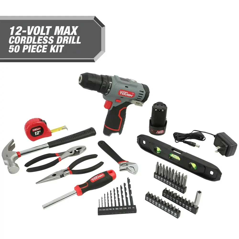 

Max* 50-Piece Project Kit with Lit-Ion Cordless 3/8-in Drill Driver and 1.5Ah Battery, 99312 car accessories car products