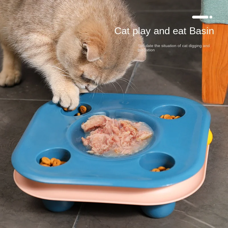 Multifunctional Cat Food Bowl Track Toy One Two In One Pet Play Food Bowl 23.5*23.5*7CM
Multifunctional Cat Food Bowl Track Toy One Two In One Pet Play Food Bowl 23.5*23.5*7CM