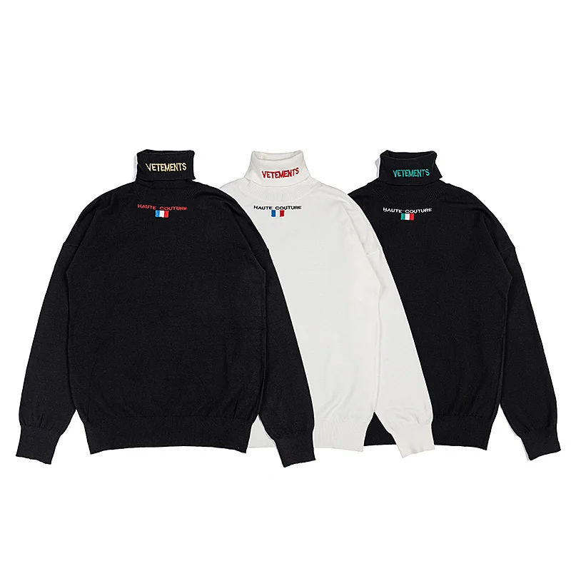 Autumn VETEMENTS Elastic Long Sleeve Sweaters Female Pullover Turtleneck Women Pullovers Streetwear Knitted Tops BLACK
Autumn VETEMENTS Elastic Long Sleeve Sweaters Female Pullover Turtleneck Women Pullovers Streetwear Knitted Tops BLACK