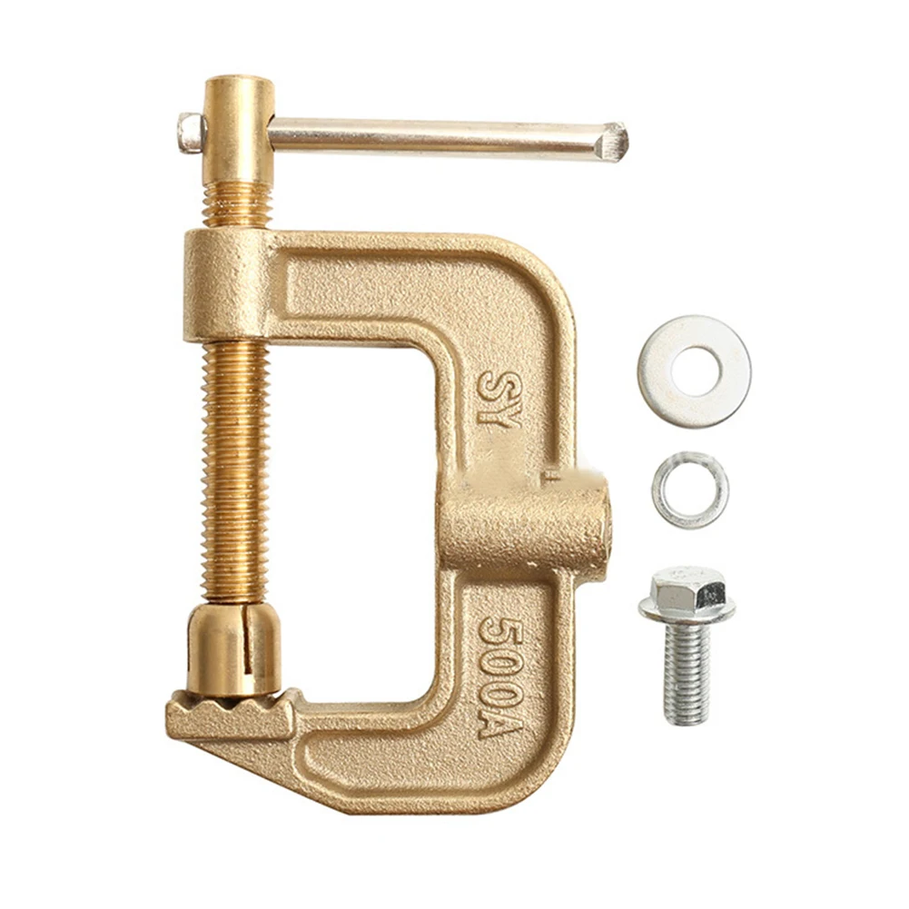 500A Argon Arc Welding Ground Wire Clamp Copper High Power Ground Earth Clamp G-Shaped Argon Arc Welding Accessories
500A Argon Arc Welding Ground Wire Clamp Copper High Power Ground Earth Clamp G-Shaped Argon Arc Welding Accessories