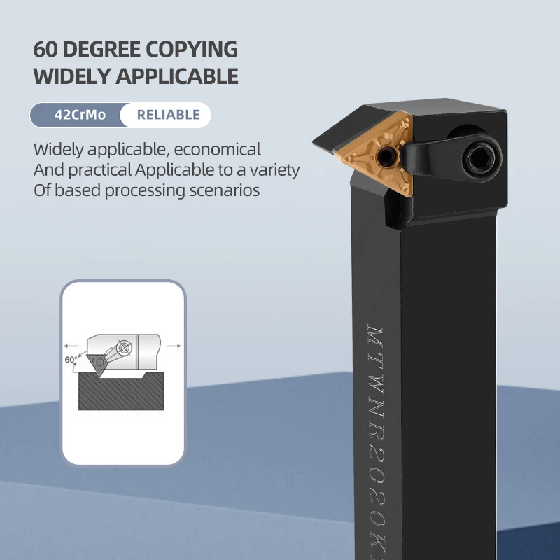 

MTWNR1616 MTWNR2020 MTWNR2525 External Turning Tool MTWNR MTWNL Lathe Bar Turning Holder CNC Cutting Tool Cutter Bar