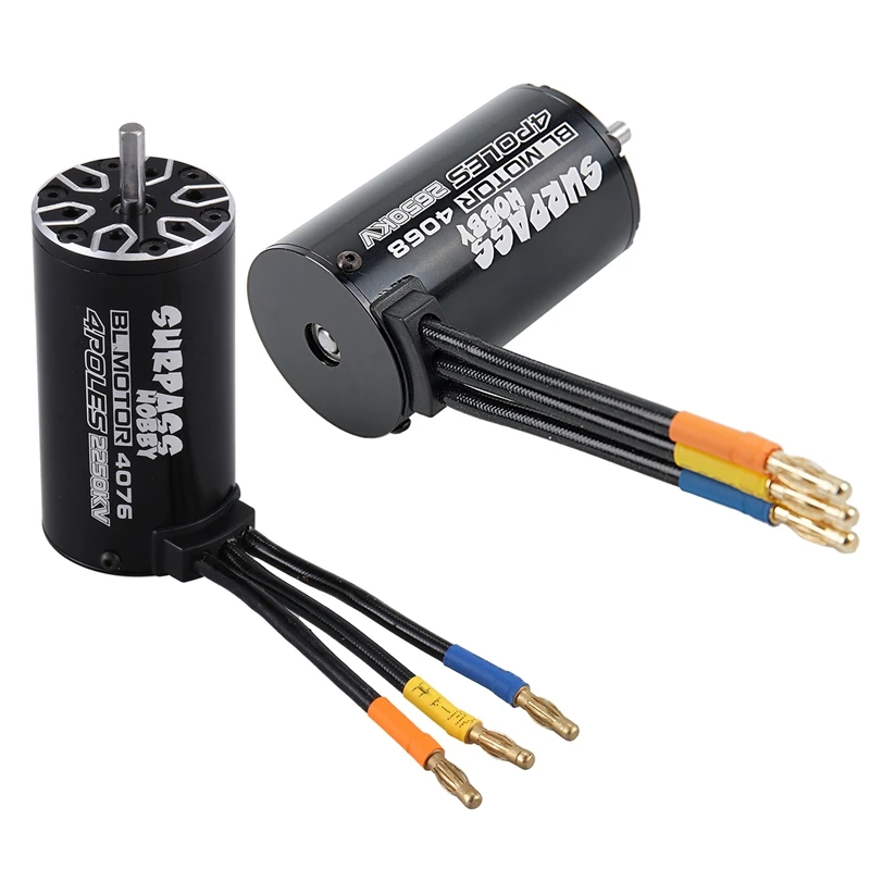 SURPASS HOBBY 2 Pcs 4P Sensorless Brushless Motor For 1/8 RC : 1 Pcs 4076 2250KV Truck Car Parts With 1 Pcs 4068 2650KV Racing C
SURPASS HOBBY 2 Pcs 4P Sensorless Brushless Motor For 1/8 RC : 1 Pcs 4076 2250KV Truck Car Parts With 1 Pcs 4068 2650KV Racing C