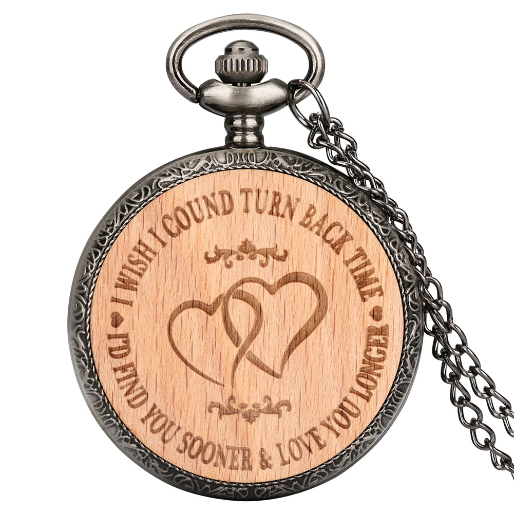 New Beech Carved Double Heart Shaped Wood Chip Unisex Retro Quartz Pocket Watch Slim Chain Fashionable Pendant Necklace Souvenir
New Beech Carved Double Heart Shaped Wood Chip Unisex Retro Quartz Pocket Watch Slim Chain Fashionable Pendant Necklace Souvenir