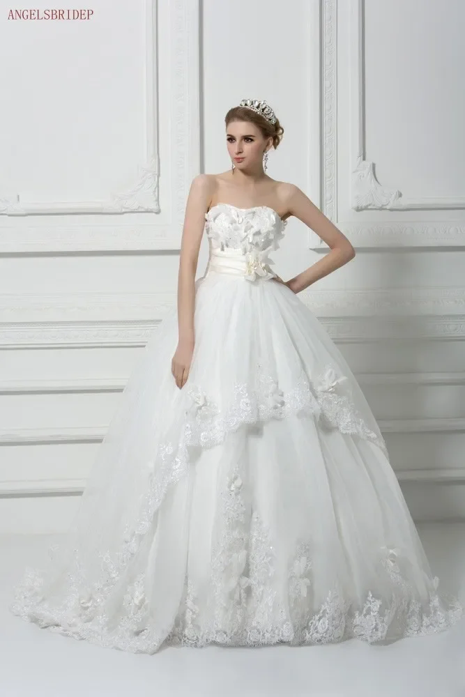 Angelsbridep 2 Store New Flower Sexy Fashion Ball Gown Wedding Dress Neat Lace-Up Sleeveless Backless Sell Hot Sale
Angelsbridep 2 Store New Flower Sexy Fashion Ball Gown Wedding Dress Neat Lace-Up Sleeveless Backless Sell Hot Sale