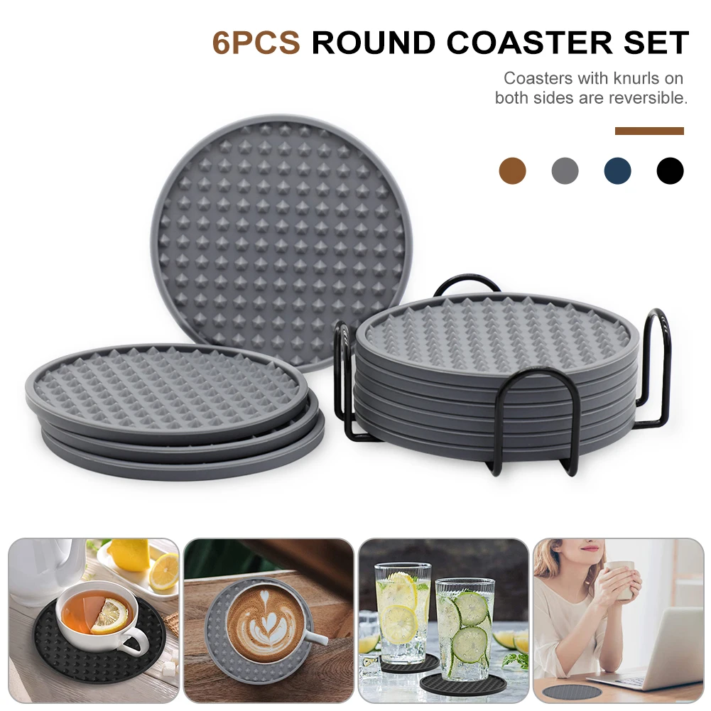 6PCS Coaster Cup Round Set Bar Gadgets Non-slip Heat Thickened Desktop Protector Pad Latte Cappuccino Mocha fruit juice Cocktail
6PCS Coaster Cup Round Set Bar Gadgets Non-slip Heat Thickened Desktop Protector Pad Latte Cappuccino Mocha fruit juice Cocktail