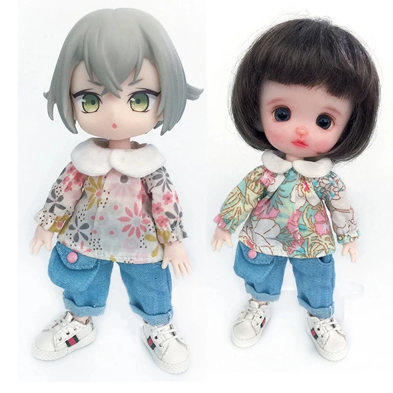 Ob11 Clothes for Baby 1/12 Size Bjd Floral Shirt 2Styles Versatile Fashion Pure Cotton Trendy Outfit Accessories Doll Clothes
Ob11 Clothes for Baby 1/12 Size Bjd Floral Shirt 2Styles Versatile Fashion Pure Cotton Trendy Outfit Accessories Doll Clothes