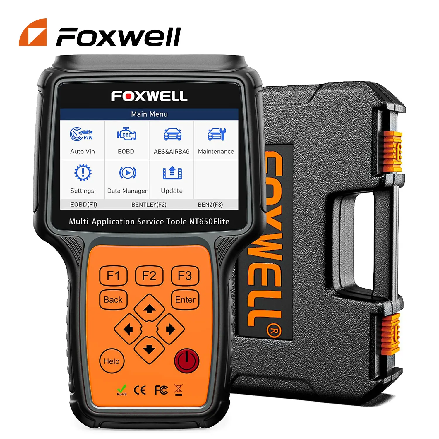 

Foxwell NT650 Elite Updated Version of NT650 All Makes Service Tool with 11 Special Function OBD2 Automotive Scanner ABS SRS DPF