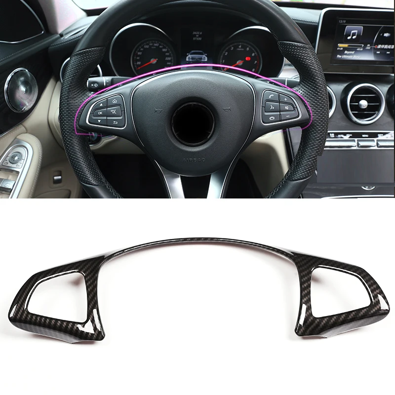 For Mercedes Benz C E GLC CLA Class W205 W213 X253 Carbon Fiber Texture Steering Wheel Frame Cover Trim
For Mercedes Benz C E GLC CLA Class W205 W213 X253 Carbon Fiber Texture Steering Wheel Frame Cover Trim