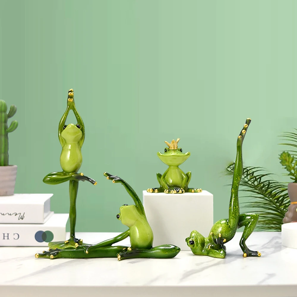 Frog Ornament Collectible Figurines Personalized Animal Yoga Frogs Figurine Decor Table Desk Decor Frog Sculpture Statue Toys
Frog Ornament Collectible Figurines Personalized Animal Yoga Frogs Figurine Decor Table Desk Decor Frog Sculpture Statue Toys